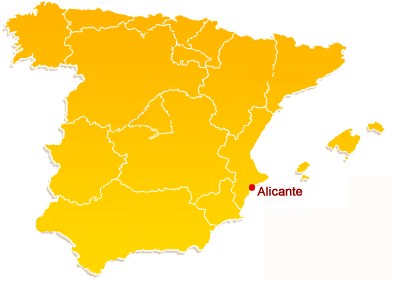 alicante espagne carte