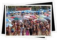 beach umbrellas